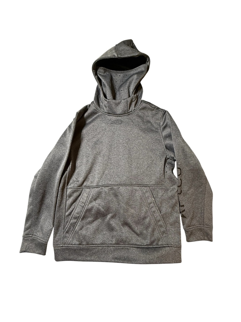 AFTCO Reaper Technical Fleece Hoodie Teen XL Gray Performance Sweatshirt